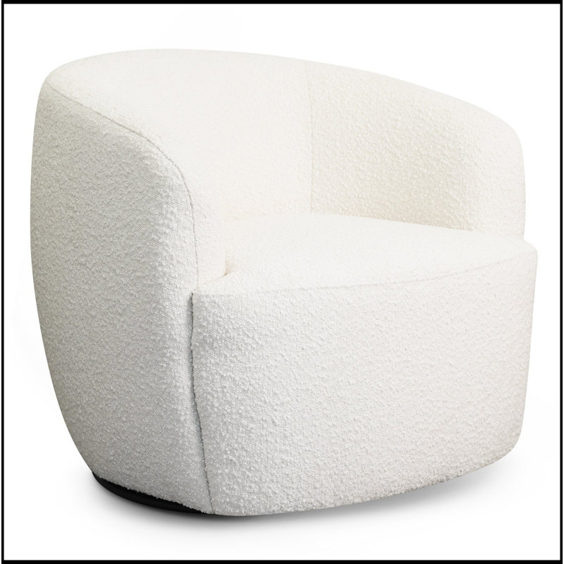 Chaise pivotante blanche Hot Sell Mina