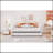 Twin Size Upholstered Daybed With Ergonomic Design Backrest And Trundle-652444101