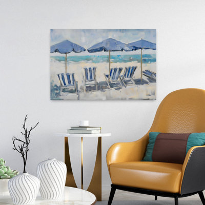Beach Chairs Contemporary Beach Wall Art