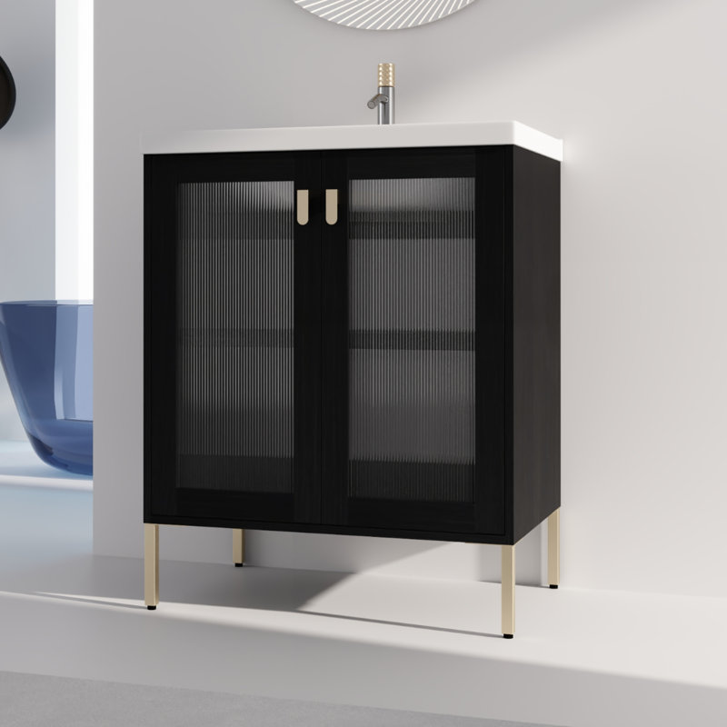 Concezia 28'' Freestanding Bathroom Vanity Plywood With Ceramic Sink