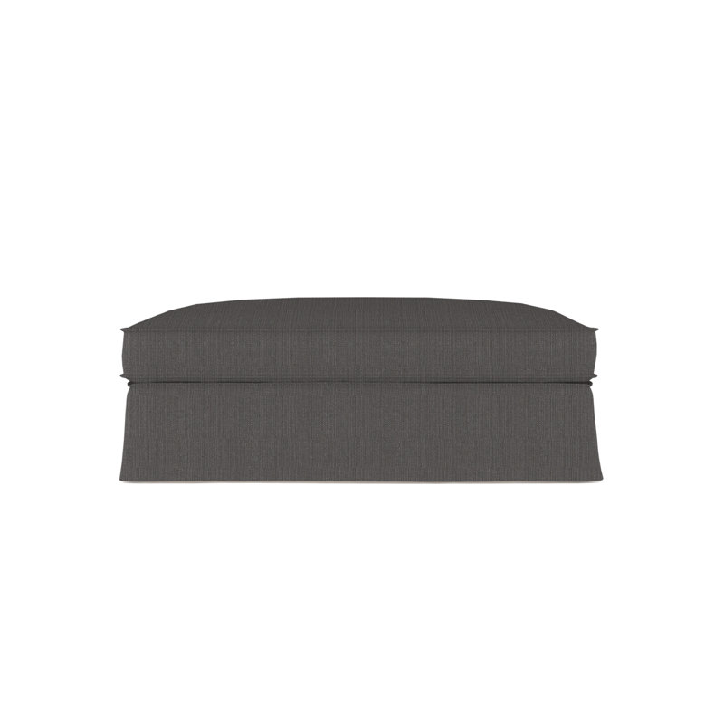 Mulberry Ottoman, Dark Brown, Vintage Leather Alabaster