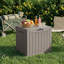 Boîte de rangement verrouillable en résine résistante à l'eau de 22,11 po Emperic Design-128160285
