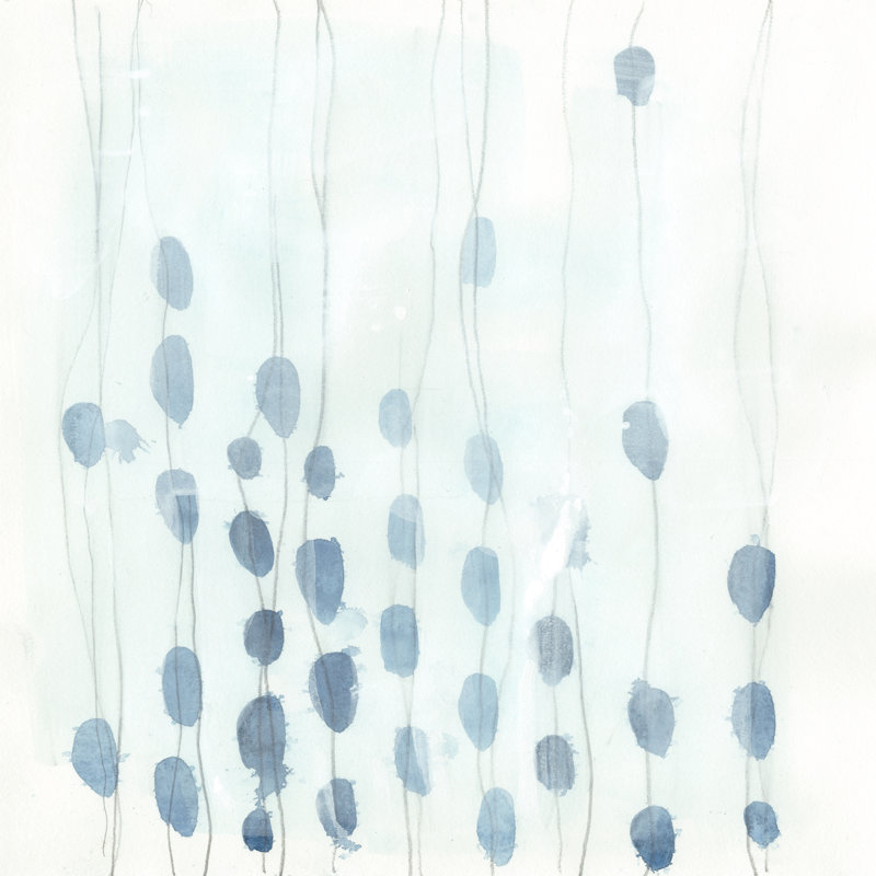 Indigo Threads II by June Erica Vess - Wrapped Canvas Painting, 76cm H x 76cm W