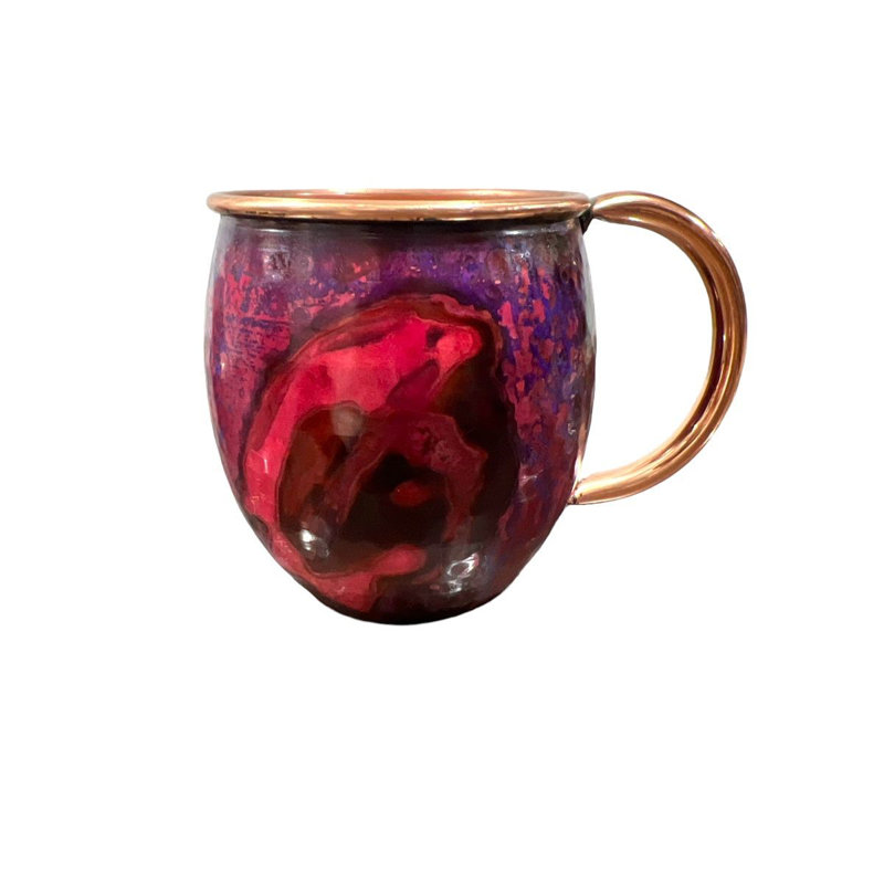 Composite Handmade Copper Drinking Glass Set