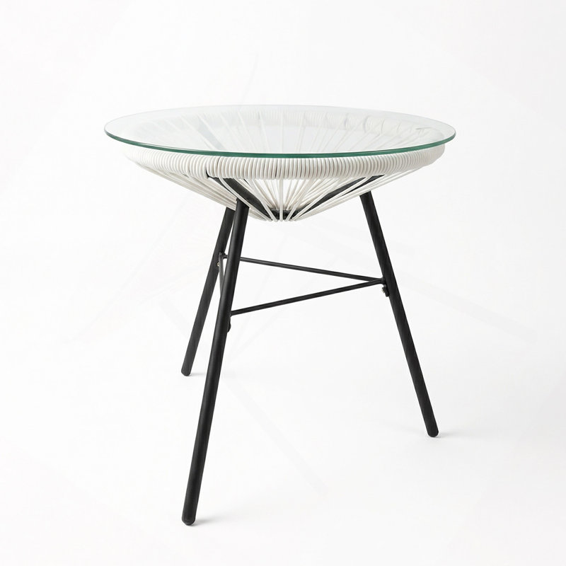Table d'appoint en osier synthétique NUSA