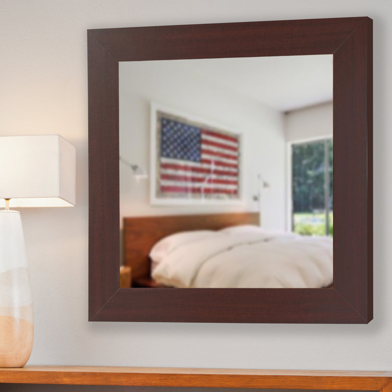 Flat Wall Mirror, 21.5" H x 21.5" W