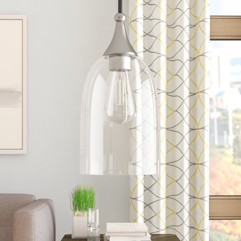 Luminaire suspendu en forme de cloche à 1 lumière Averly