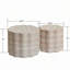 Ensemble de 2 tables basses rondes avec motif de faux Mars-291075251