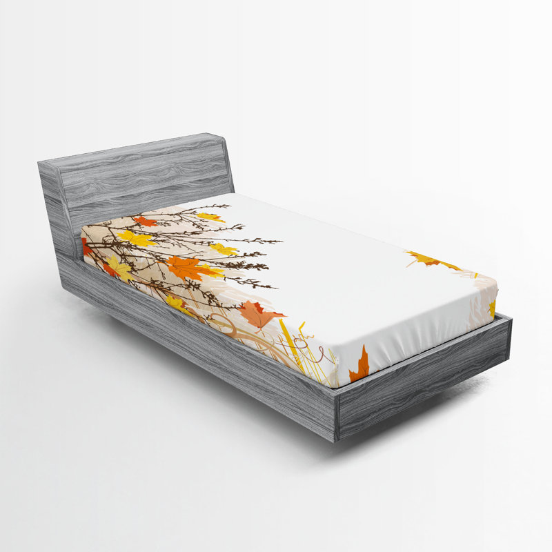 Ensemble de 2 draps-housse Ambesonne Forest, Ensemble literie pour lit simple