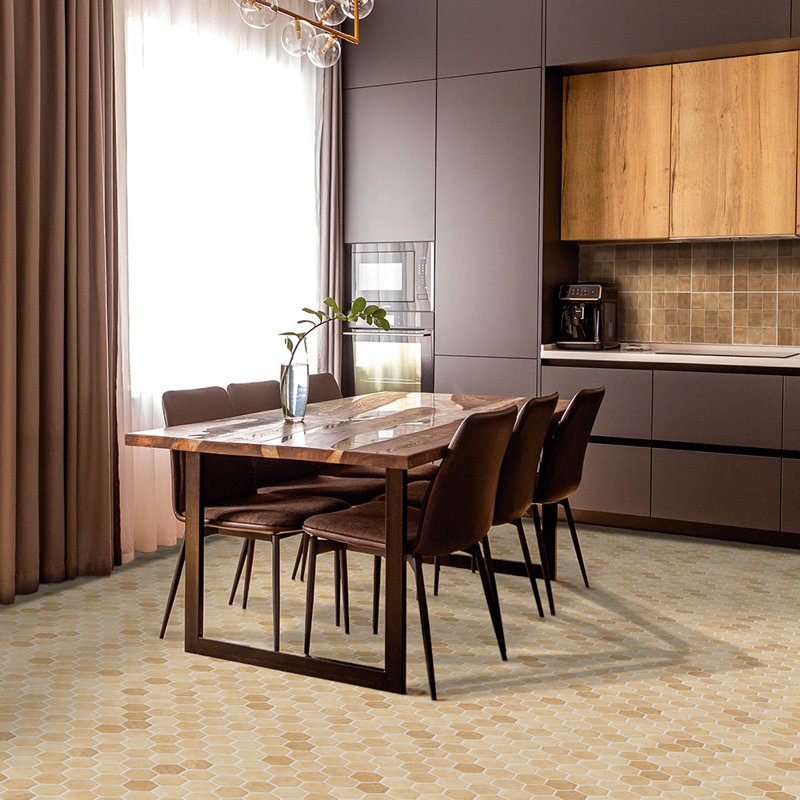 Spectrum Riad 2 Inch Hexagon Terracotta, Terracotta