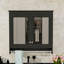 Armoire de salle de bain murale 3 en 1 avec tablettes réglables et miroir haute définition-5850138