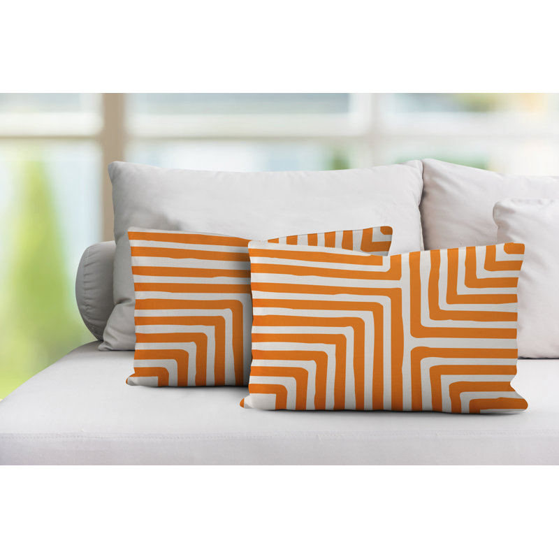Coussin lombaire intérieur / extérieur Waren, Orange