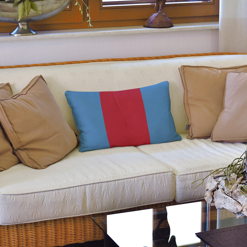 Housse de coussin lombaire Atlanta, Bleu / rose, Tennessee Red