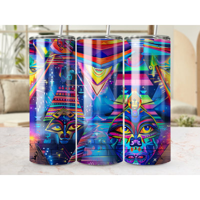 Choose Handmade Tumblers 591 mL Vacuum Insulated Stainless Steel (18/8) Travel Tumbler with Straw