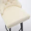 Tabourets de bar rotatifs modernes Tabourets de bar en velours Tabourets de bar touffetés à boutons Rivet, avec anneau de traction en métal Repose-pieds robuste Grand bar pour la maison, 1 pièce-1269644538