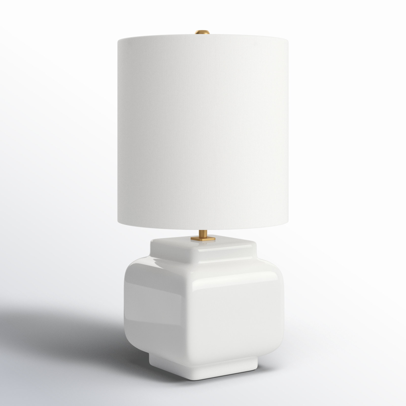 Ceramic Table Lamp, White