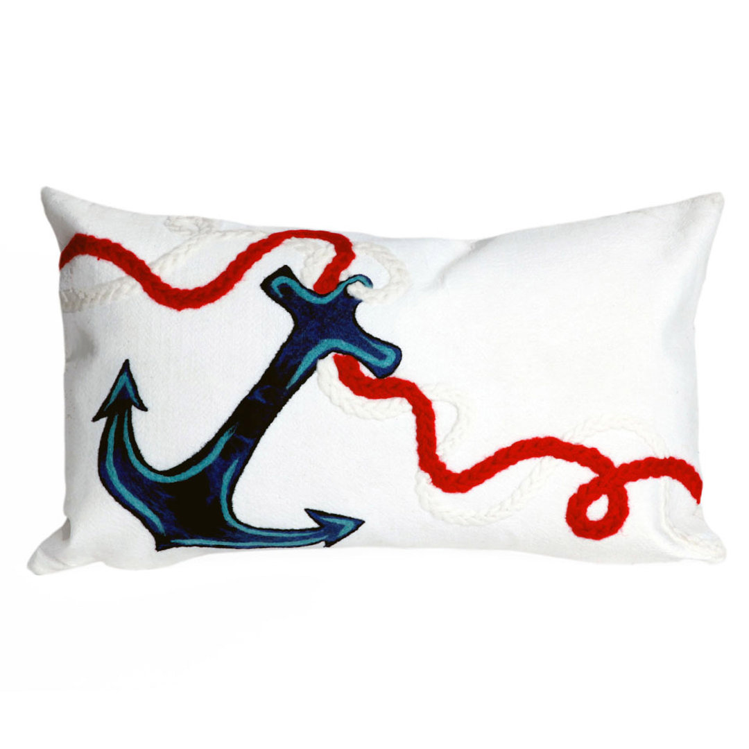 Adhitya Anchor Outdoor Rectangular Pillow Cover & Insert Breakwater Bay