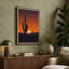 Desert Sunset Silhouette Landscape - Wrapped Canvas-88375992-88375994