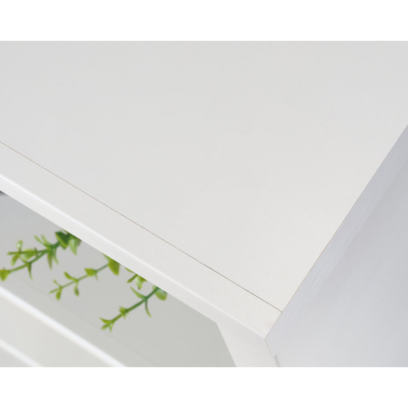 Brunoy 5-Shelf Bookcase Sma, Soft White