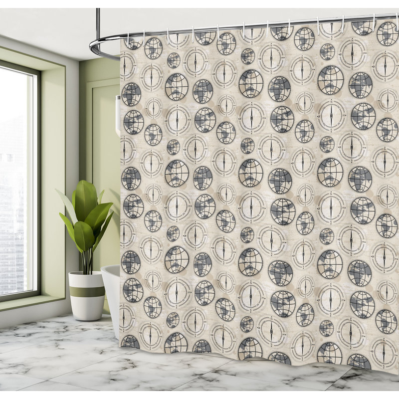 Shower Curtain with Hooks Included