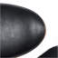 Tabouret de bar pivotant moderne 30 po Mid-Century, noir minuit, noyer