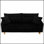 Canapé moderne en velours côtelé avec quatre coussins, durable et confortable pour le salon