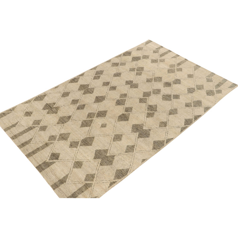 One-of-a-Kind Rectangle 6’2” X 10’1” Hand Knotted Area Rug