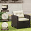 Patio Bistro Set with Cushions and Pillows-913455393