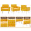 Fauteuil d'appoint moderne en velours capitonné avec pieds en métal doré-1365805678