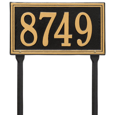 Plaque d'adresse sur 1 ligne Double Line