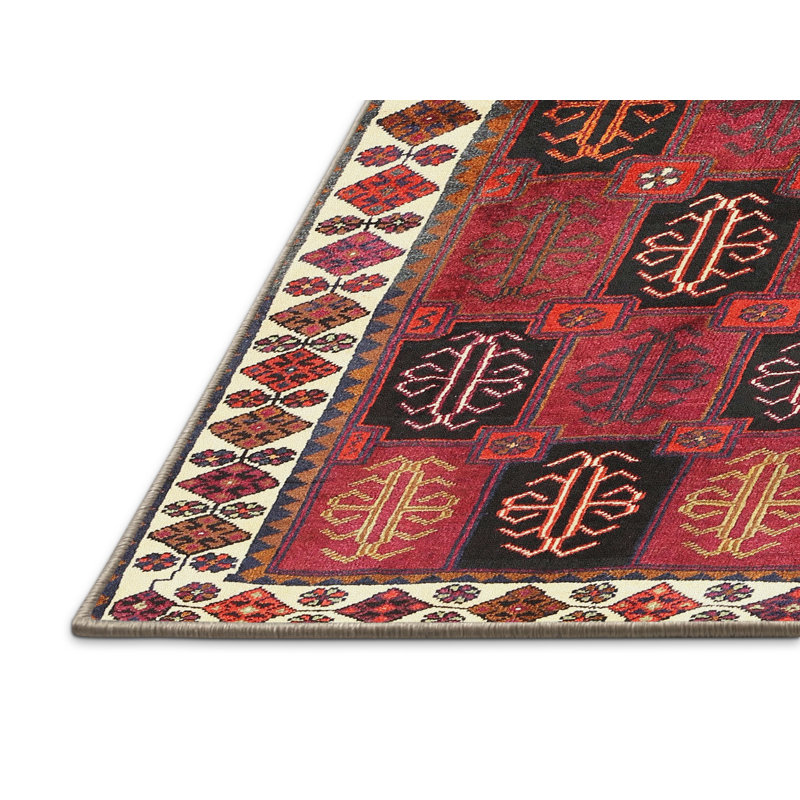 Tapis rouge à motif sud-ouest, Rectangle 5 pi x 7 pi