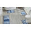 Tapis pour salle de bain Lucertia avec envers antidérapant et tapis de bain lavables-93696327