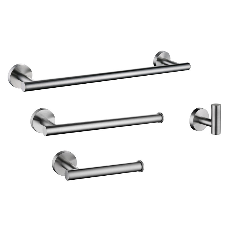Louth 4 - Piece Bathroom Hardware Set, Brushed Nickel