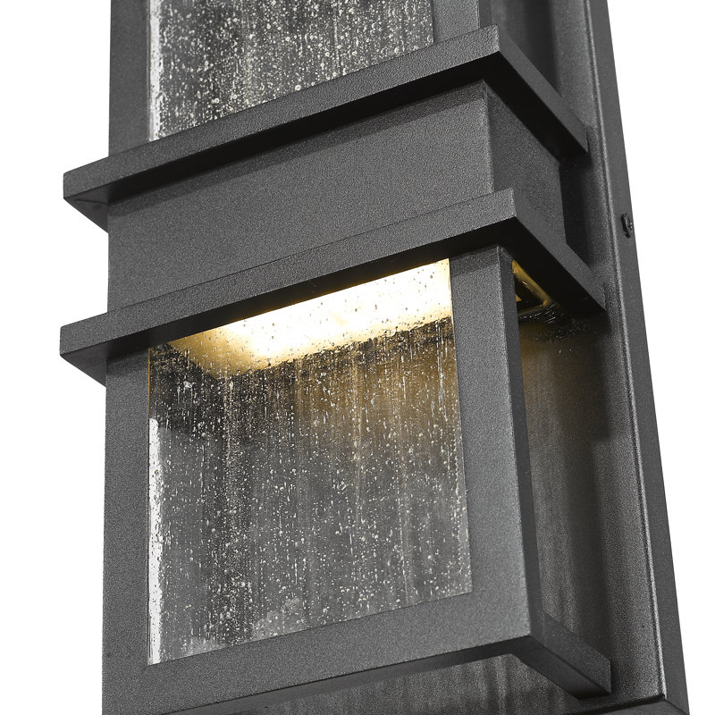 Plafonnier encastré d'extérieur 2 lumières Alresford, H 12 po x l 6,25 po x P 3,25 po