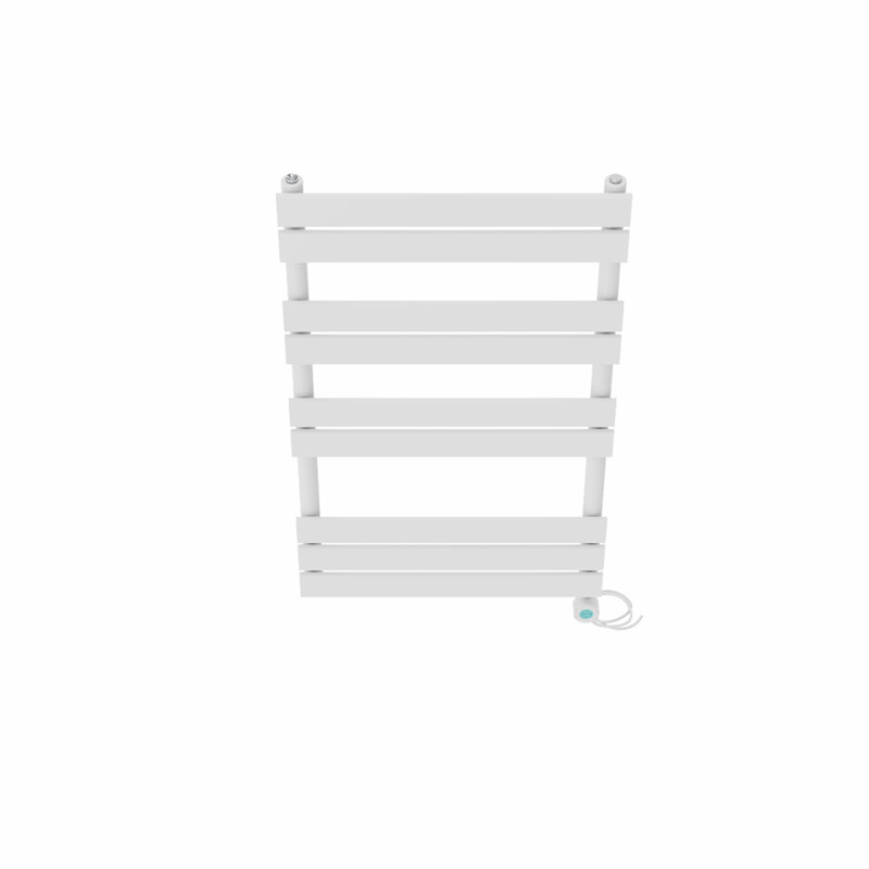 Flat Panel Towel Rail Heated Towel Rails, White, 100cm H x 60cm W x 6.2cm D
