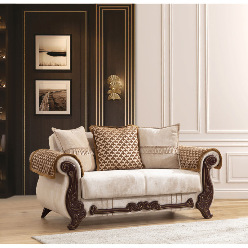 Causeuse moderne en bois d'ameublement Chenille