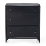 Belmont 3 - Drawer Iron Nightstand