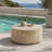 28" Round Natural Travertine Stone Coffee Table-1486354640
