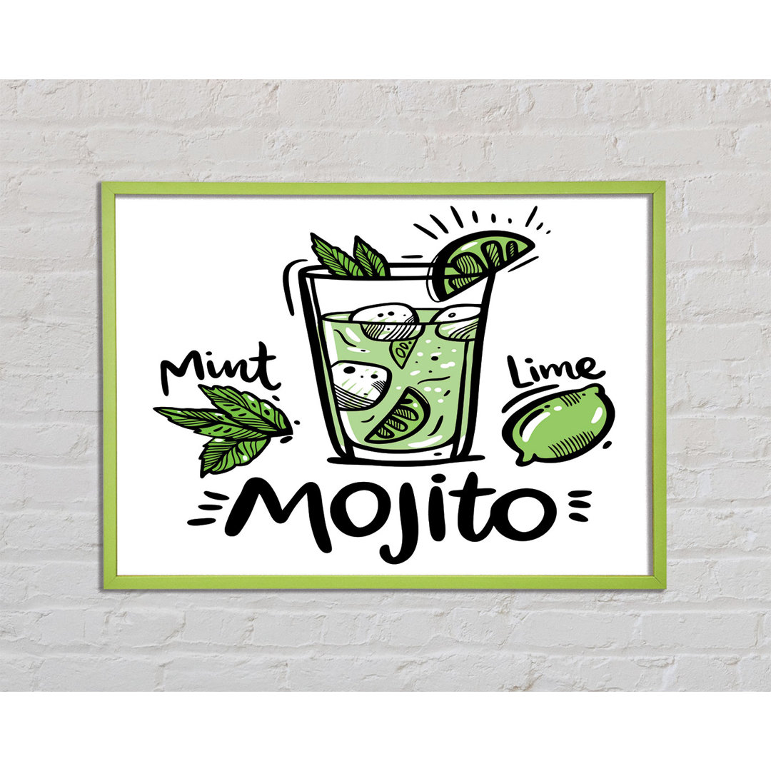 Sinagra Drinks Mojito Sommer - Einzelne Bilderrahmen Kunstdrucke