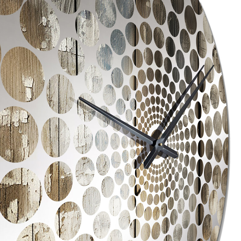 Rustic Farmhouse Wooden Planks - Vintage  Wall Clock, Large