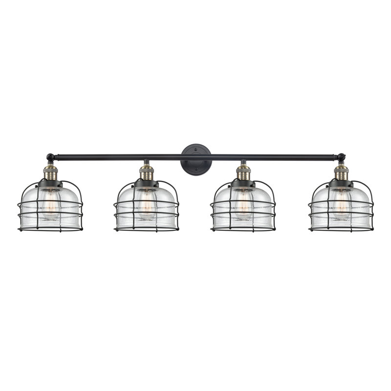 Gurtrue 4 - Light Dimmable Vanity Light, Black/Antique Brass, Seedy