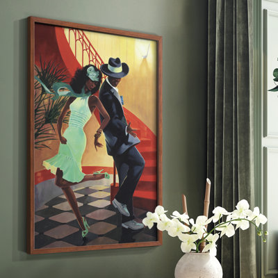 «Night Out IV», reproduction encadrée - bois massif