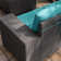 Ensemble de conversation 6 pièces en rotin HDPE toutes saisons avec coussins, accoudoirs extra larges et table basse avec plateau en verre