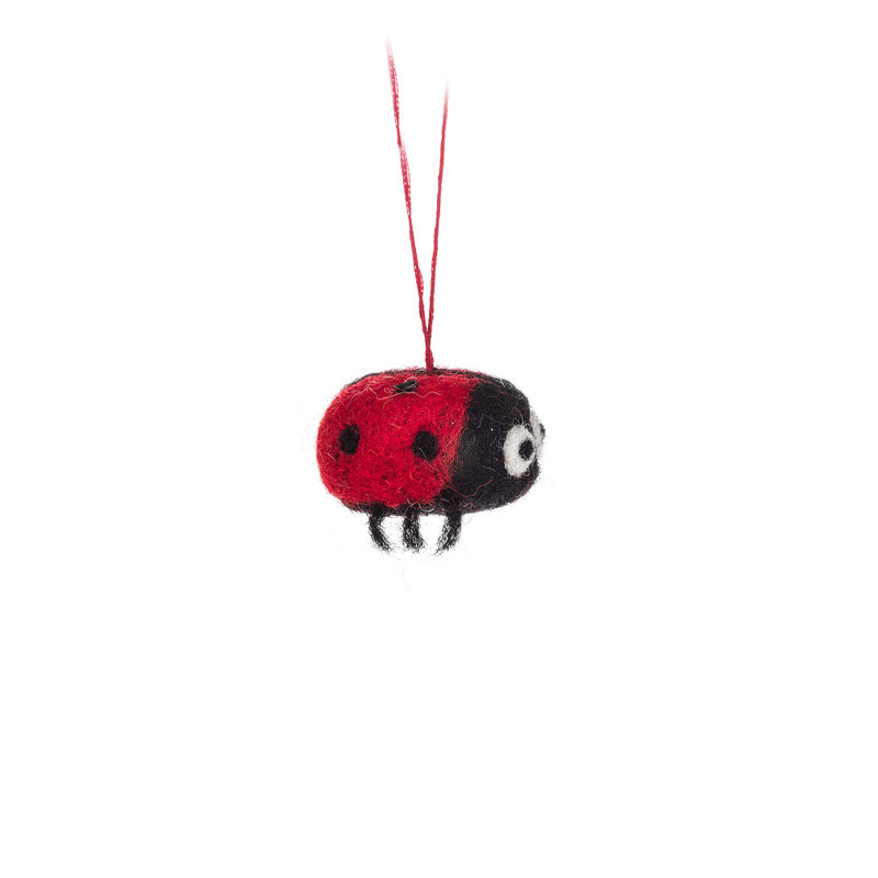 Mini figurine suspendue coccinelle