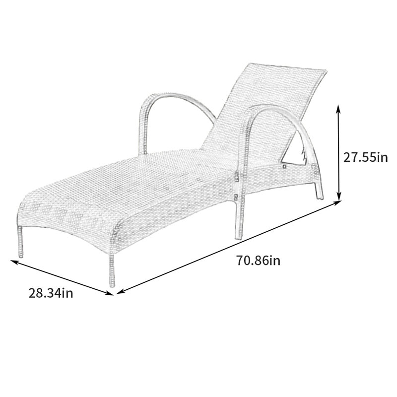 Fauteuil inclinable pour l'extérieur