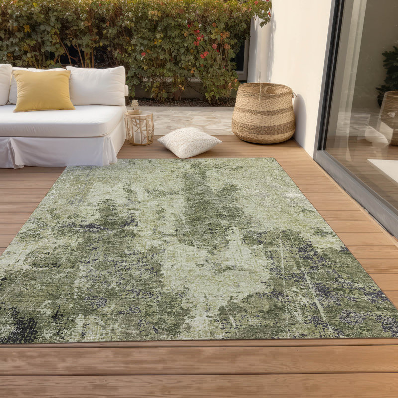 Tapis intérieur / extérieur Christain ACN1389, Rectangulaire 8 pi x 10 pi