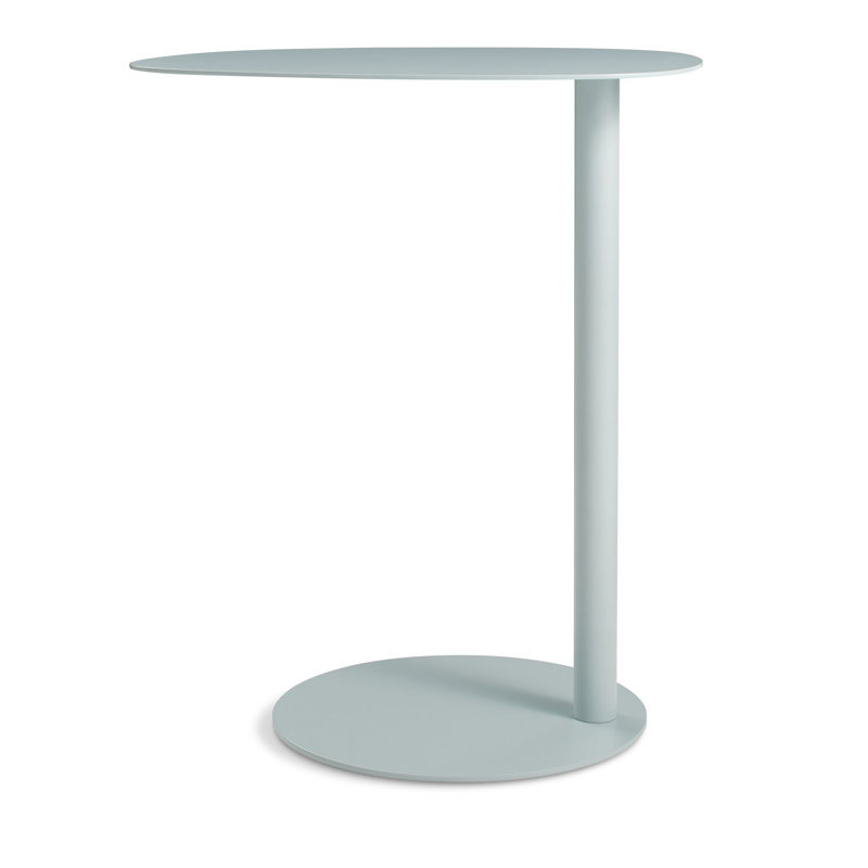 Swole Single End Table, 25" H x 20" W x 15" D, White