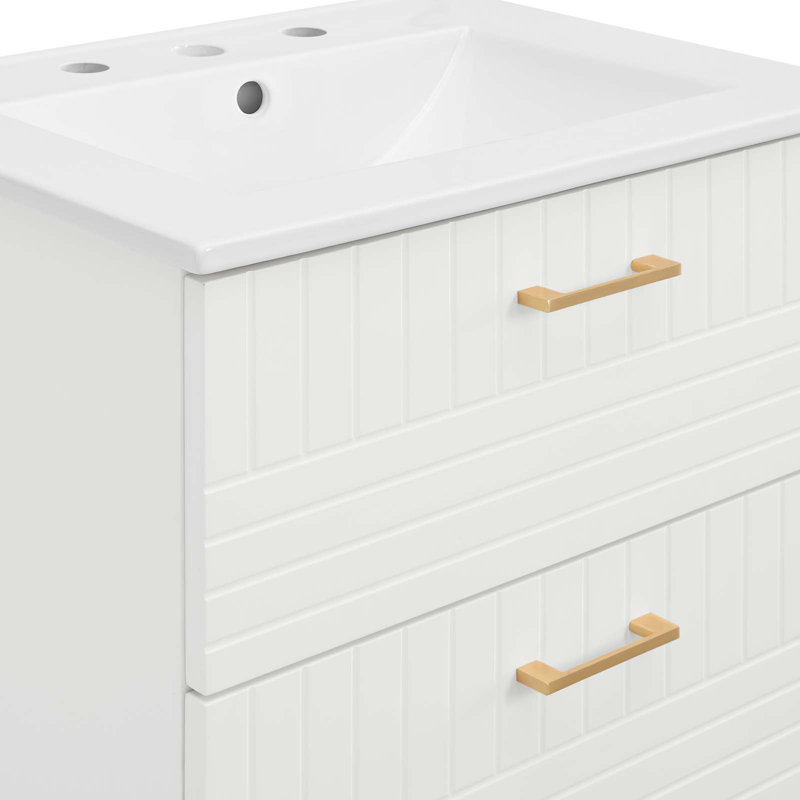 Meuble-lavabo 24 po Day Break par Modway, Blanc