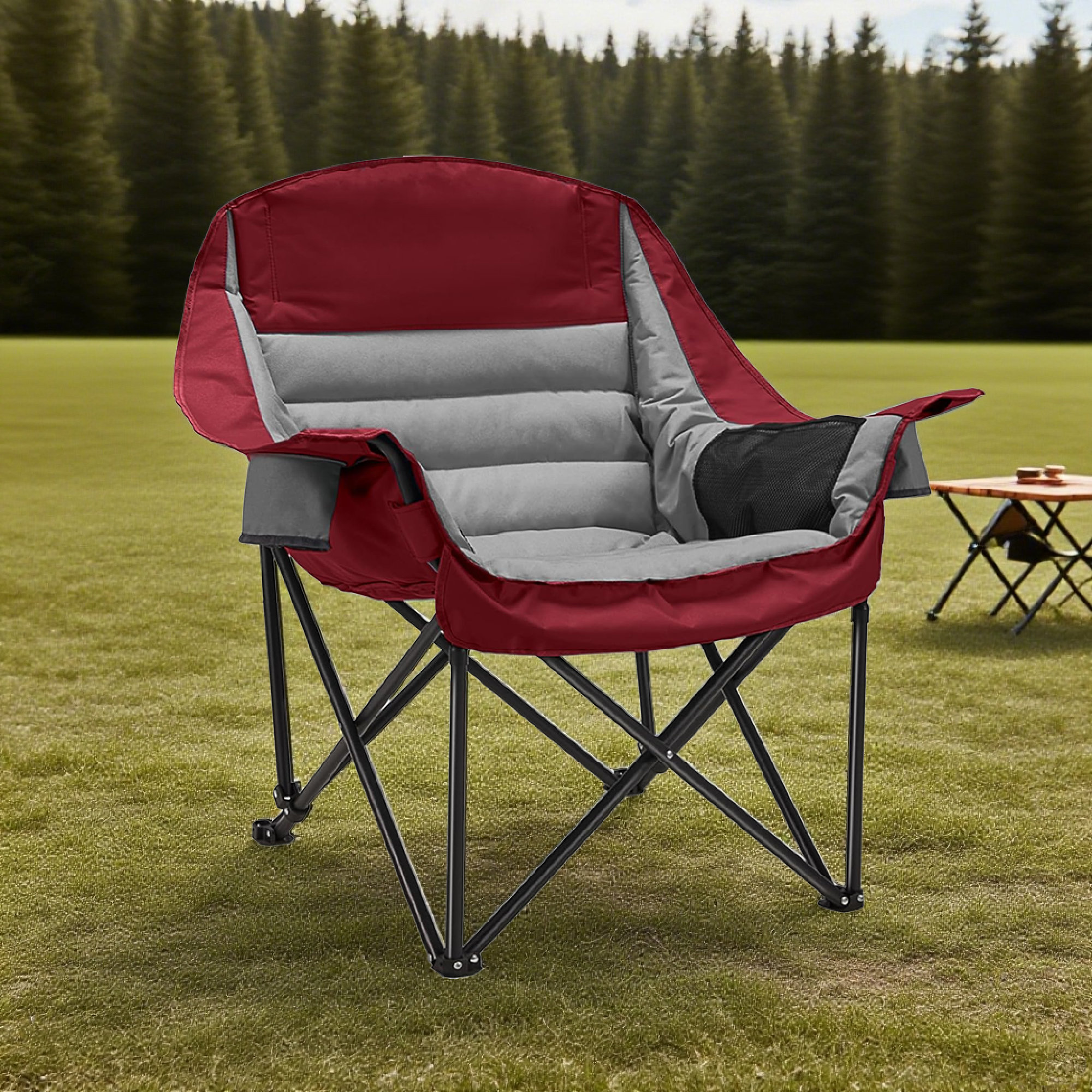 Beach Chair Oversized Camping Chair (400lb Capacity) Padded