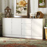 70.9"W Sideboard With 3 Door 3 Drawer